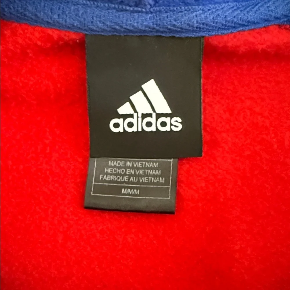 Adidas Red and Blue Clippers Hoodie Medium